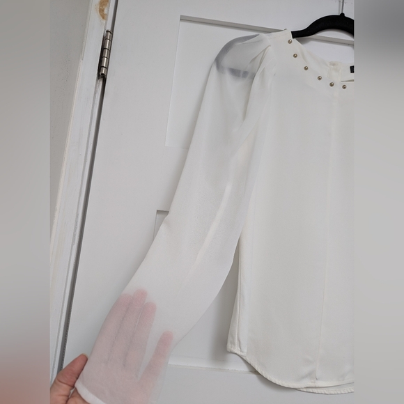 Zara Woman White Blouse - Picture 10 of 11